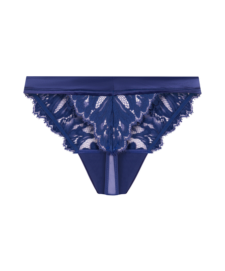 String jambe haute Grace, Bleu