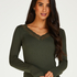 Haut de pyjama manches longues Jersey, Vert