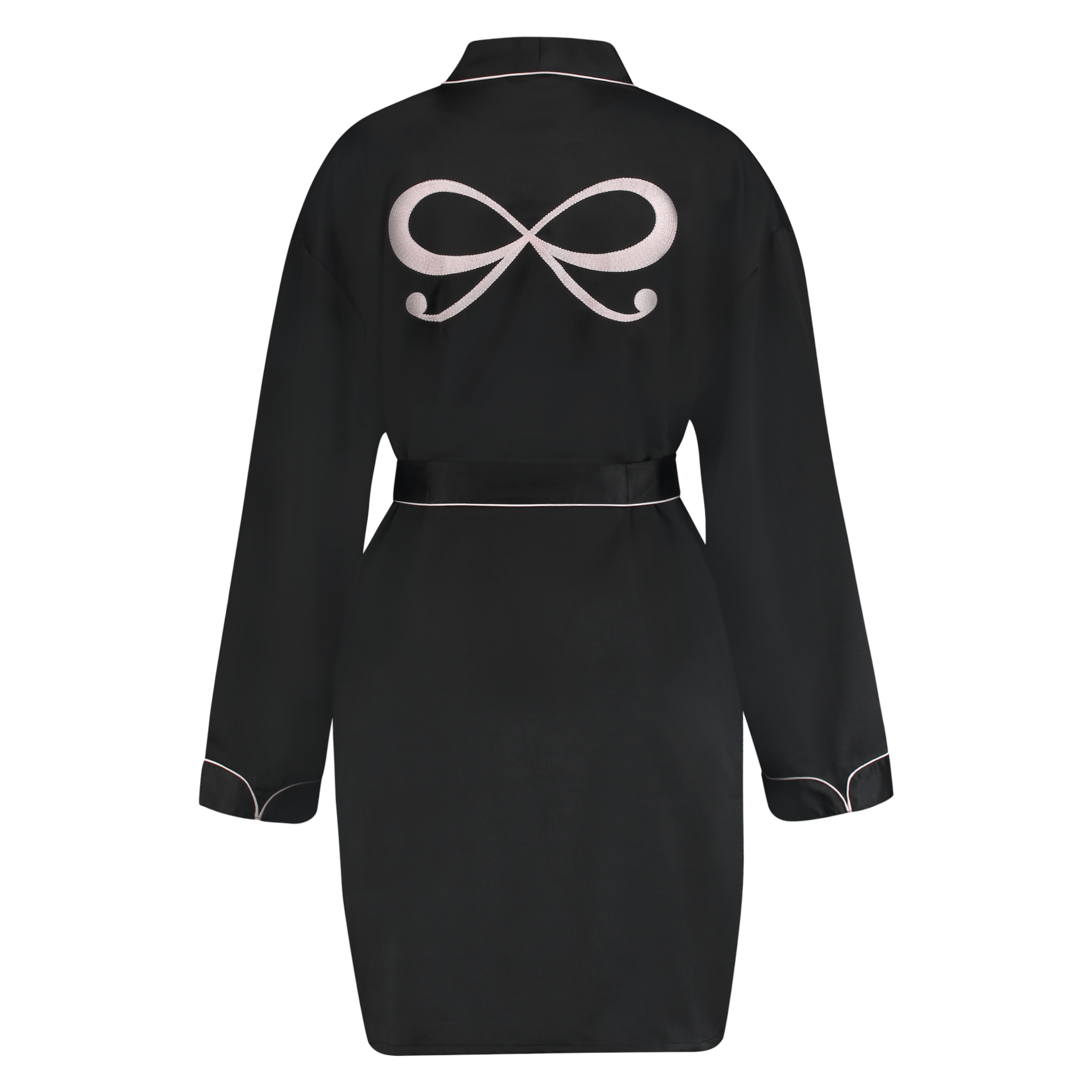 Kimono Satin, Schwarz, main