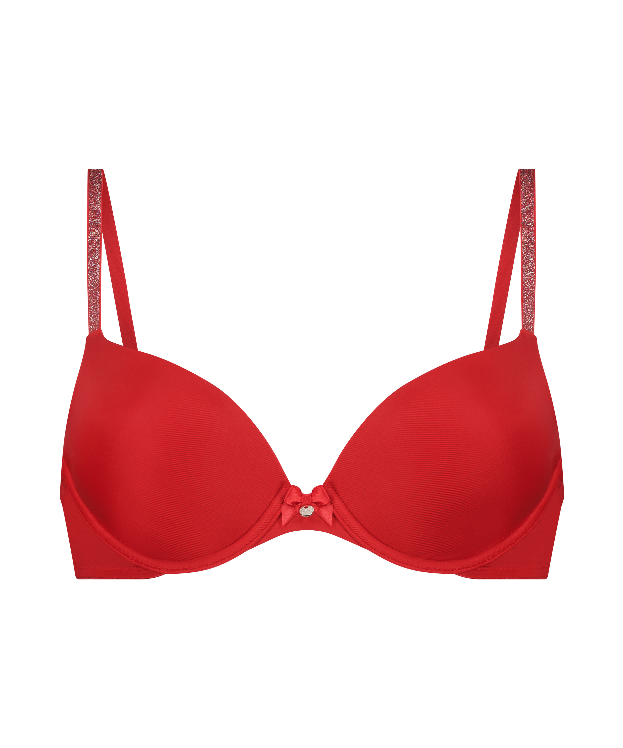 Soutien-gorge à armatures préformé Plunge, Rouge, main