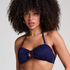 Haut de bikini bandeau Cozumel, Bleu