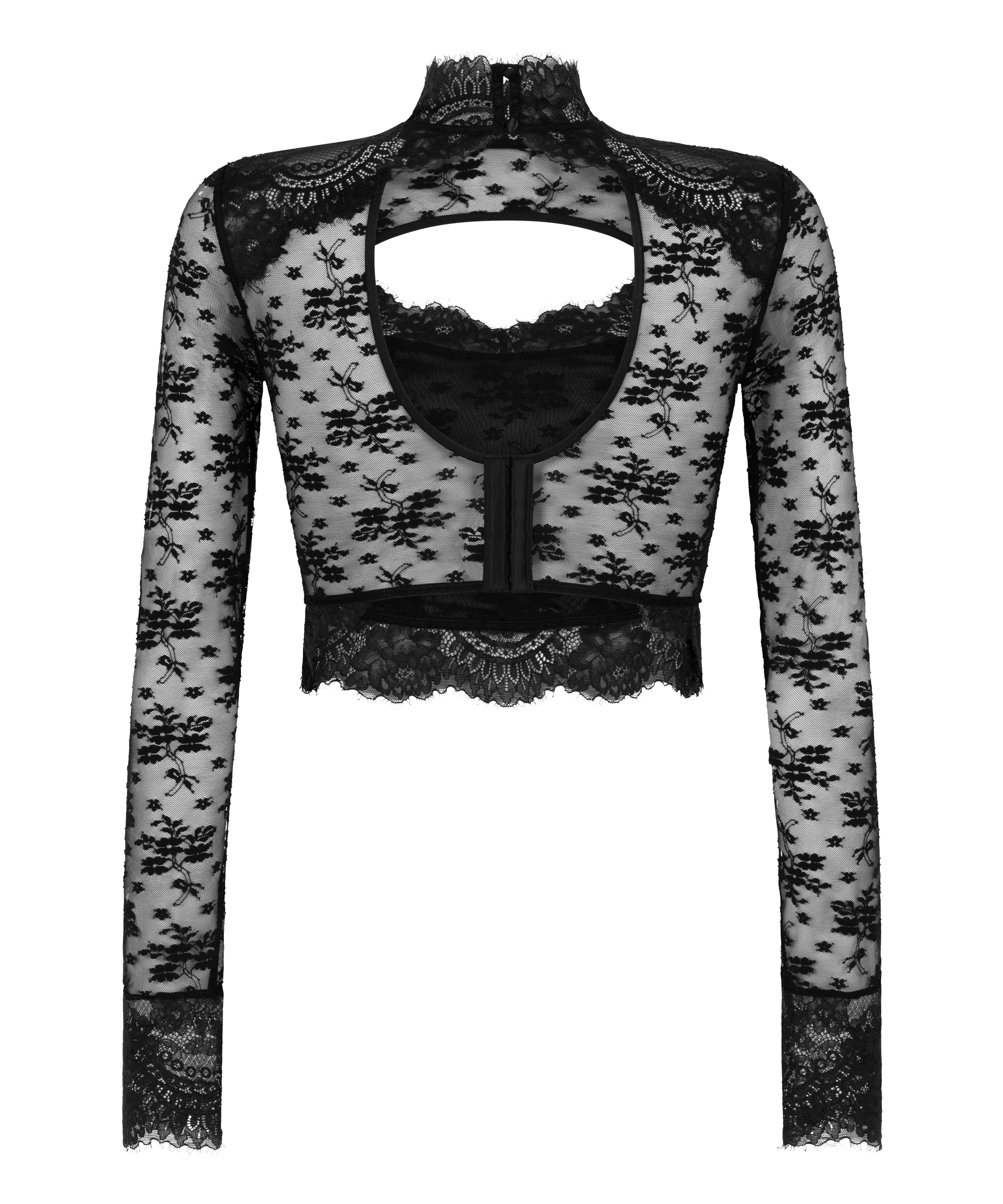 Brassière Lou, Noir, main