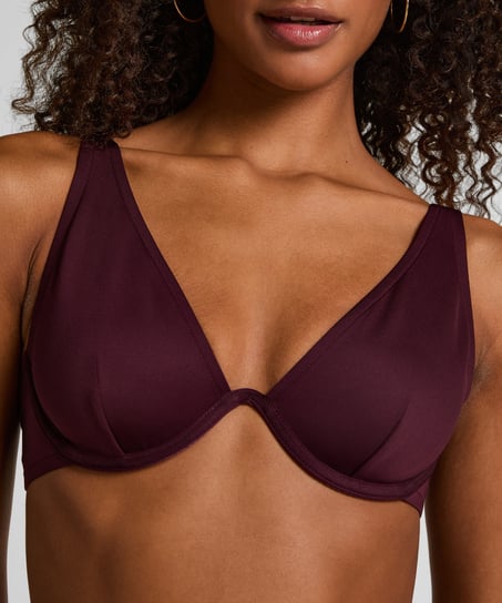 Haut de bikini en néoprène, Violet