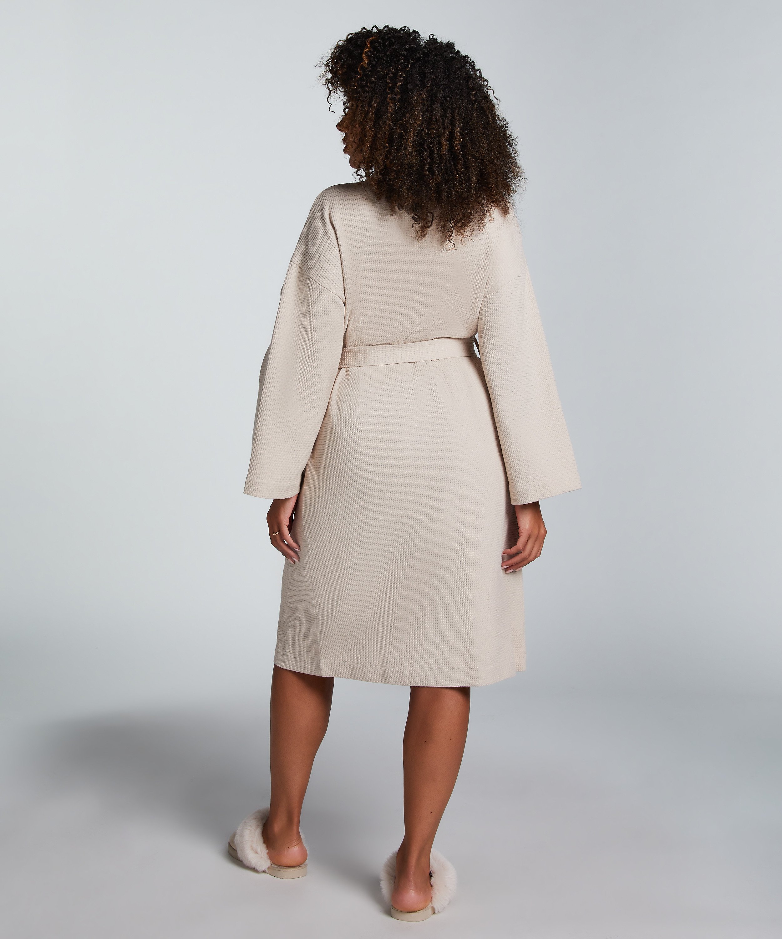 Bademantel Waffle, Beige, main