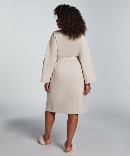 Bademantel Waffle, Beige