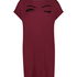 Nachthemd Rundhalsausschnitt, Rot