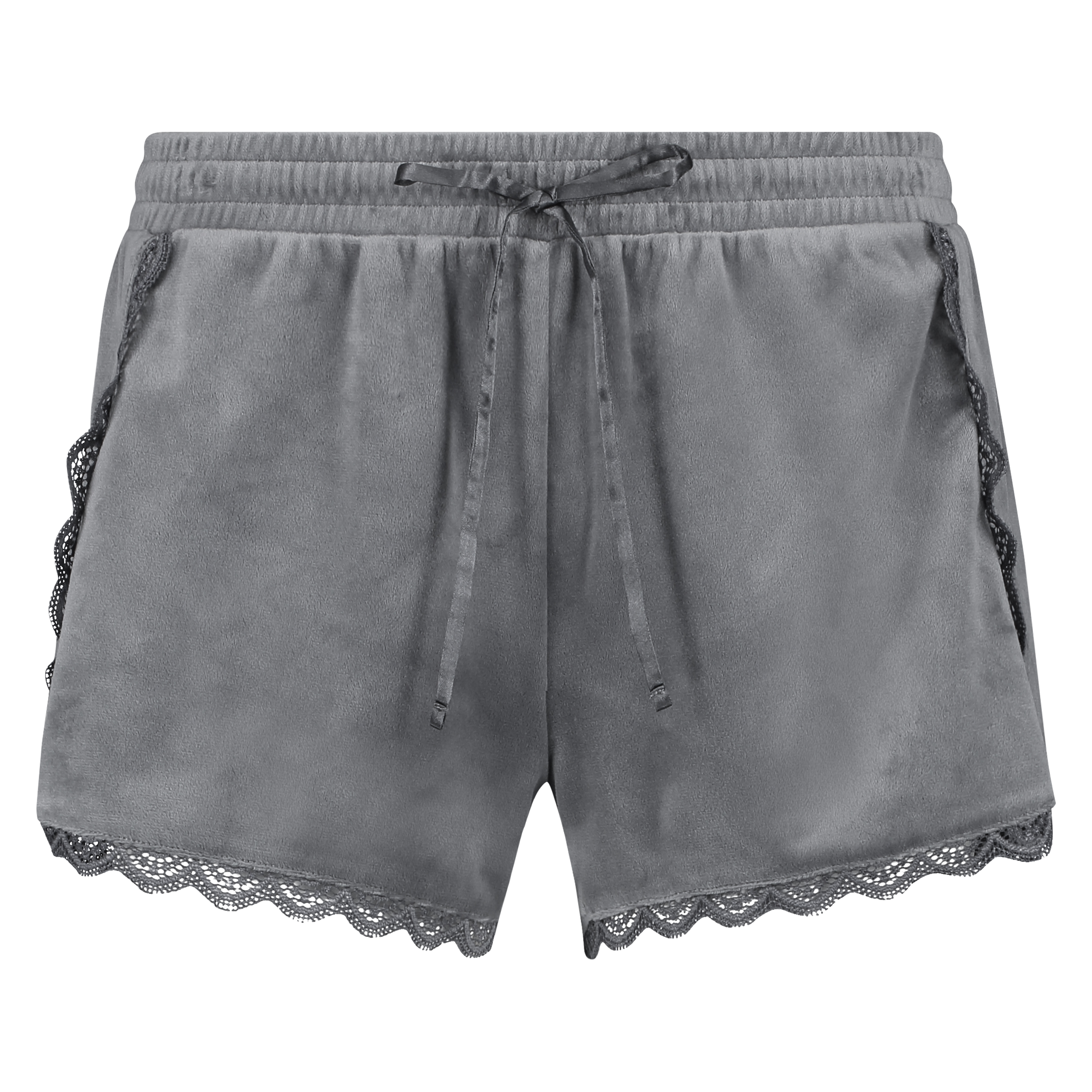 Shorts Velours Lace, Grau, main