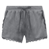Shorts Velours Lace, Grau