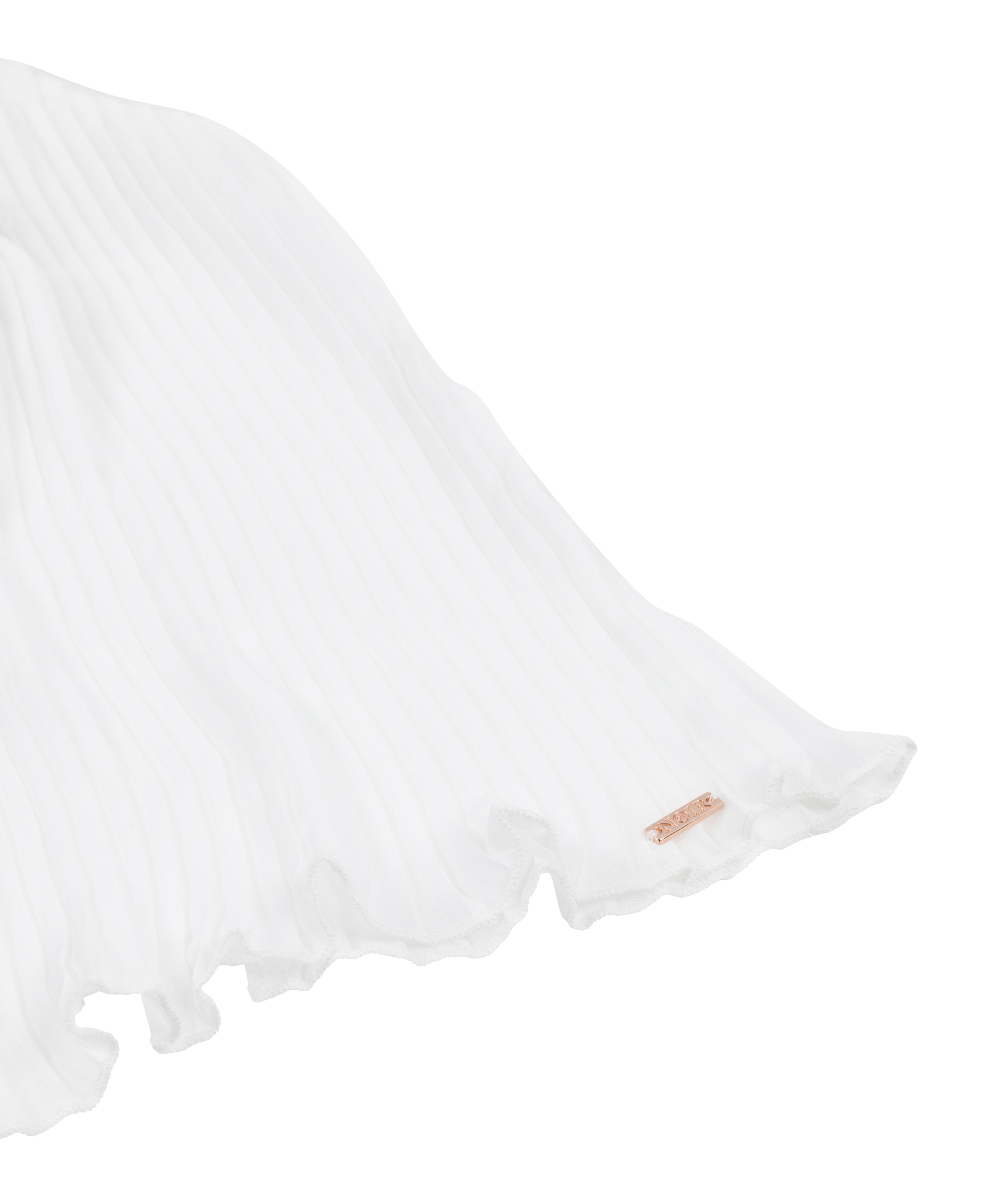 Cami en dentelle Plisse, Blanc, main