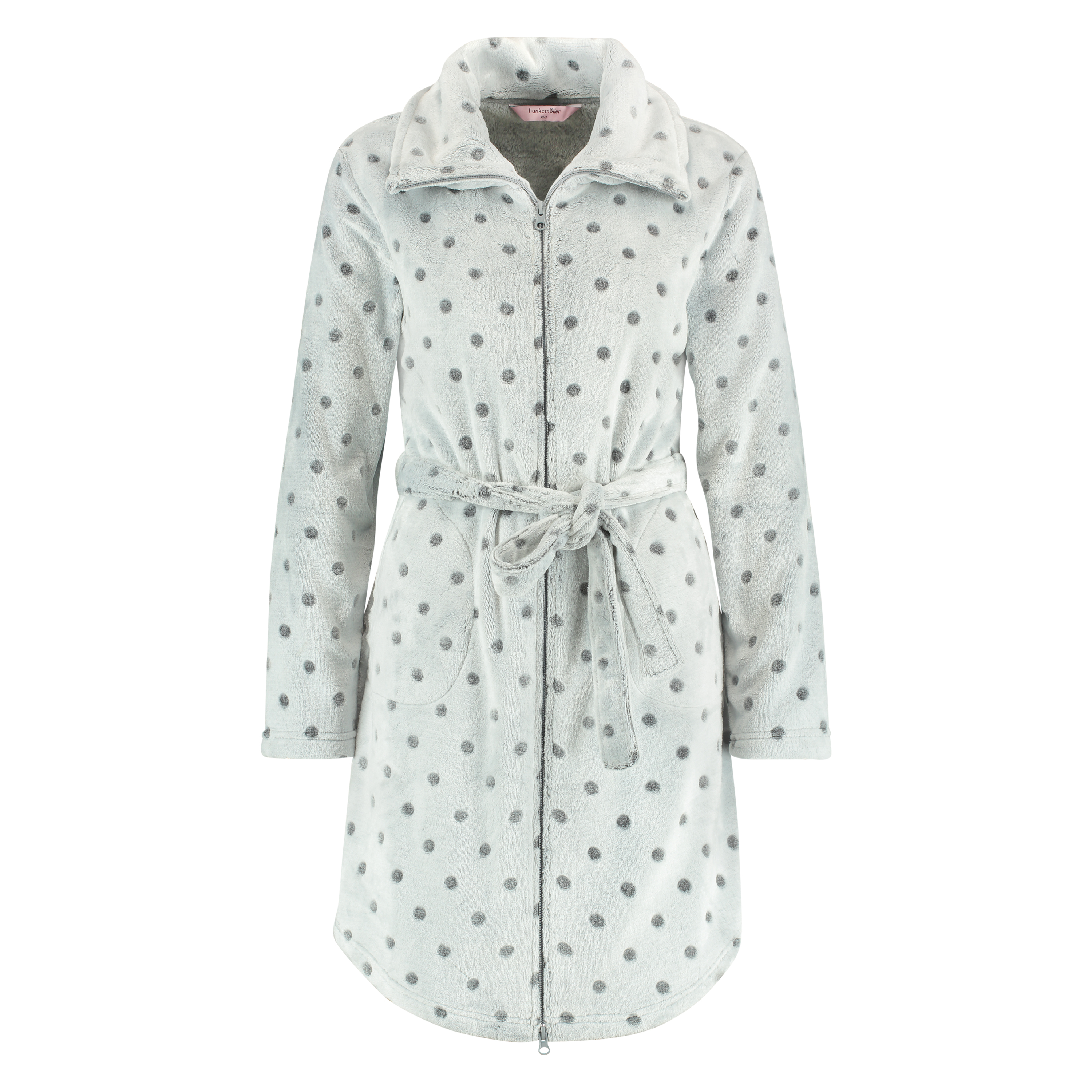 Bademantel Zipper, Grau, main