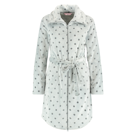 Bademantel Zipper, Grau