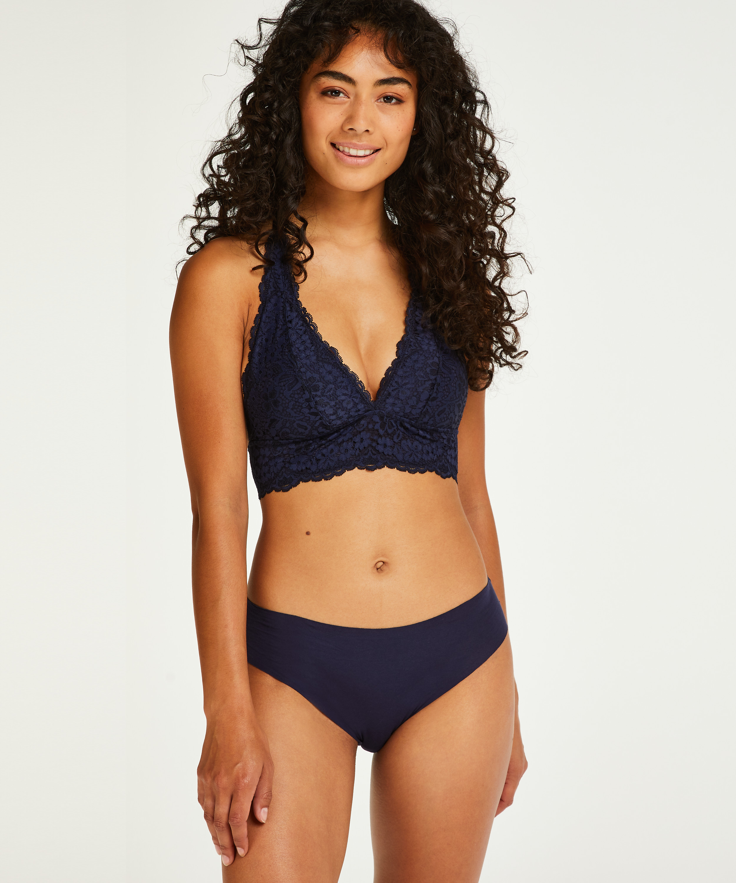 Invisible Slip Baumwolle, Blau, main