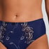 Slip taille haute Diva, Bleu