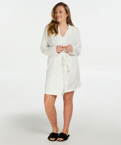 Bademantel Rib, Wei&szlig;