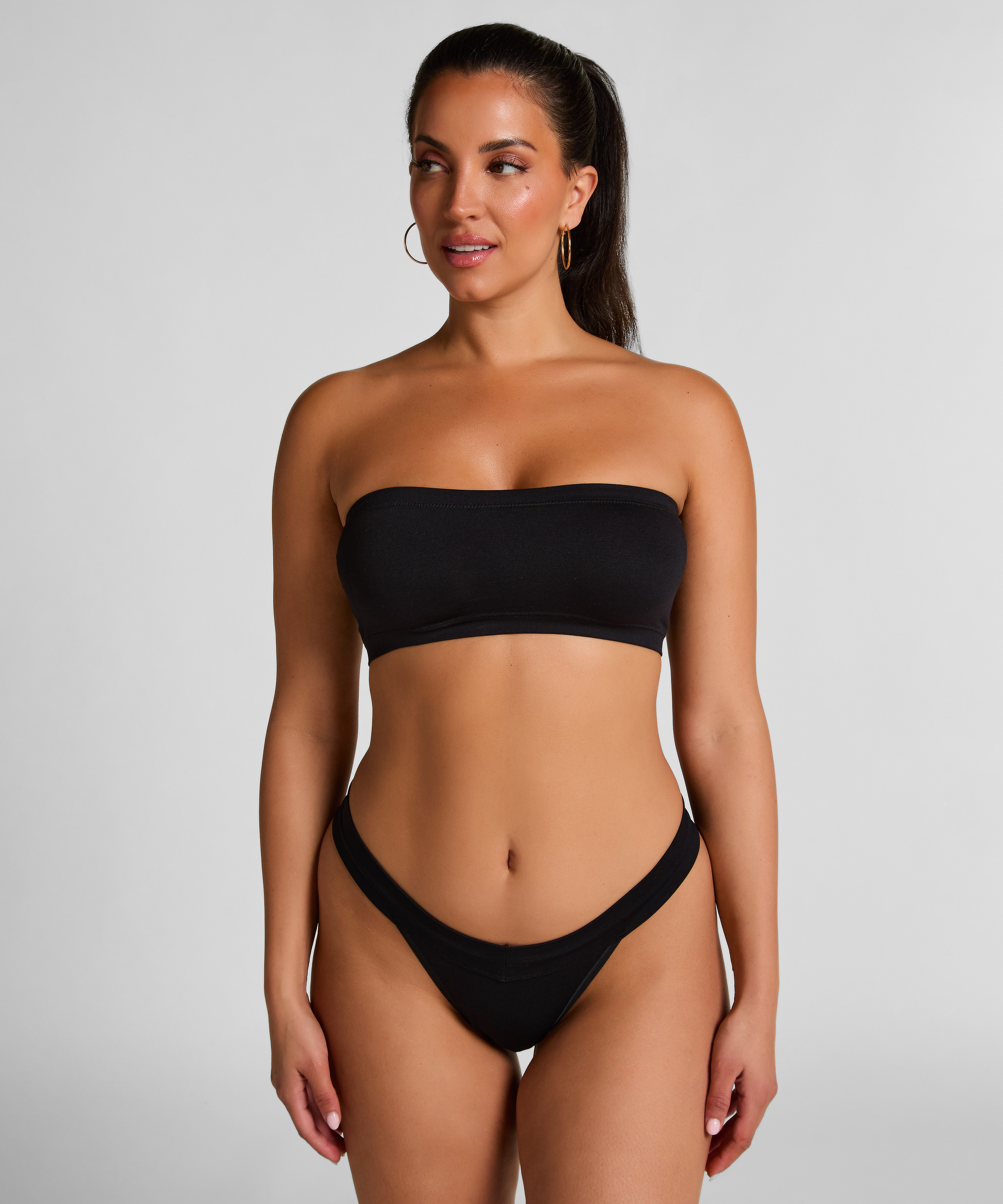 Bandeau-Bralette Dide, Schwarz, main