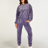 Pantalon de jogging Velours, Violet