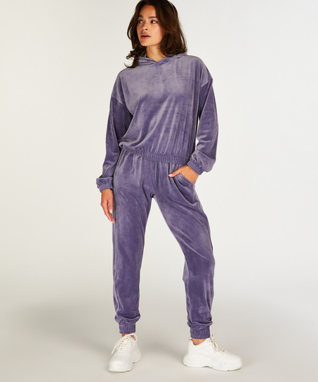 Pantalon de jogging Velours, Violet