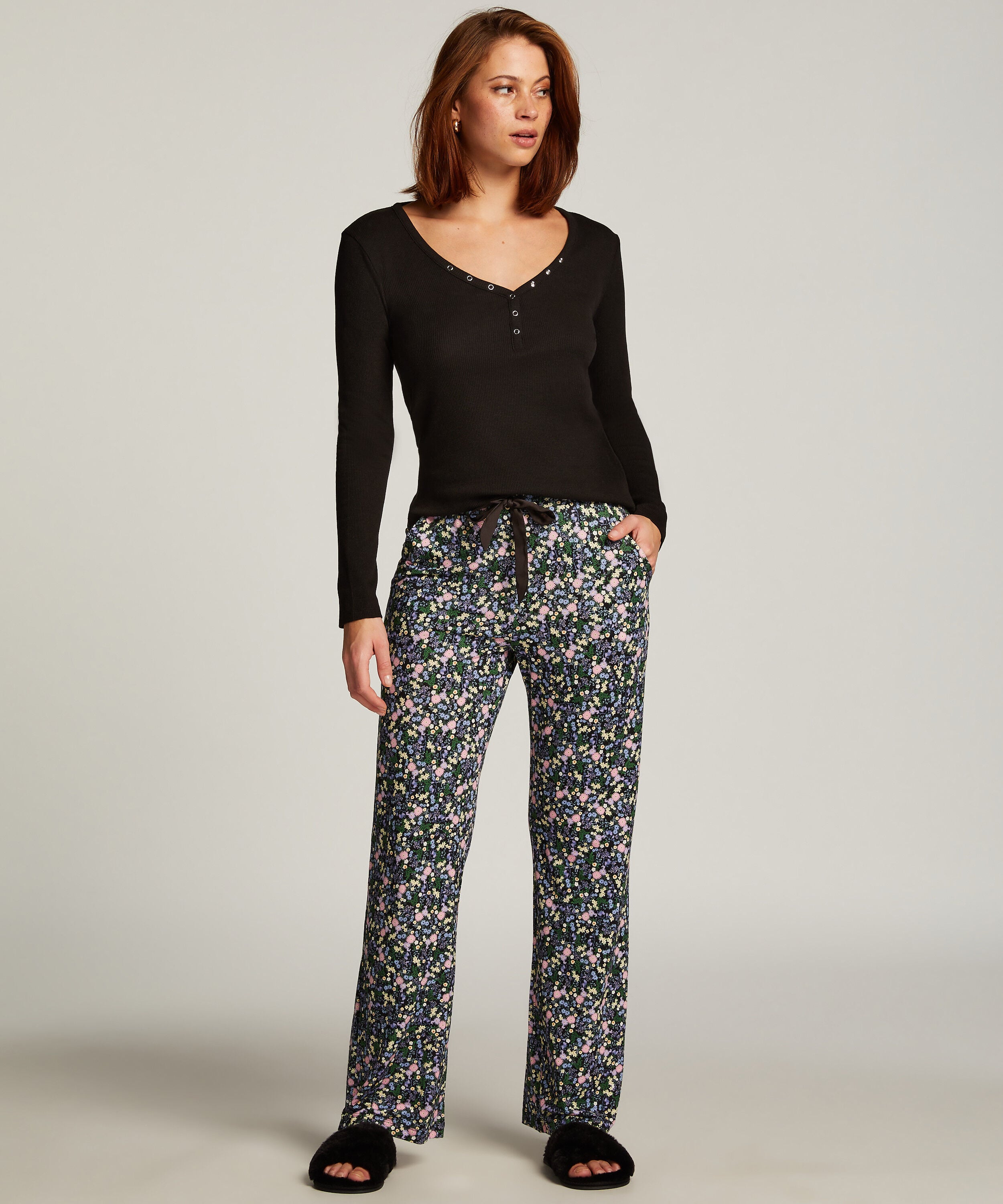 Tall Pantalon de pyjama, Noir Tall Pantalon de pyjama, Noir
