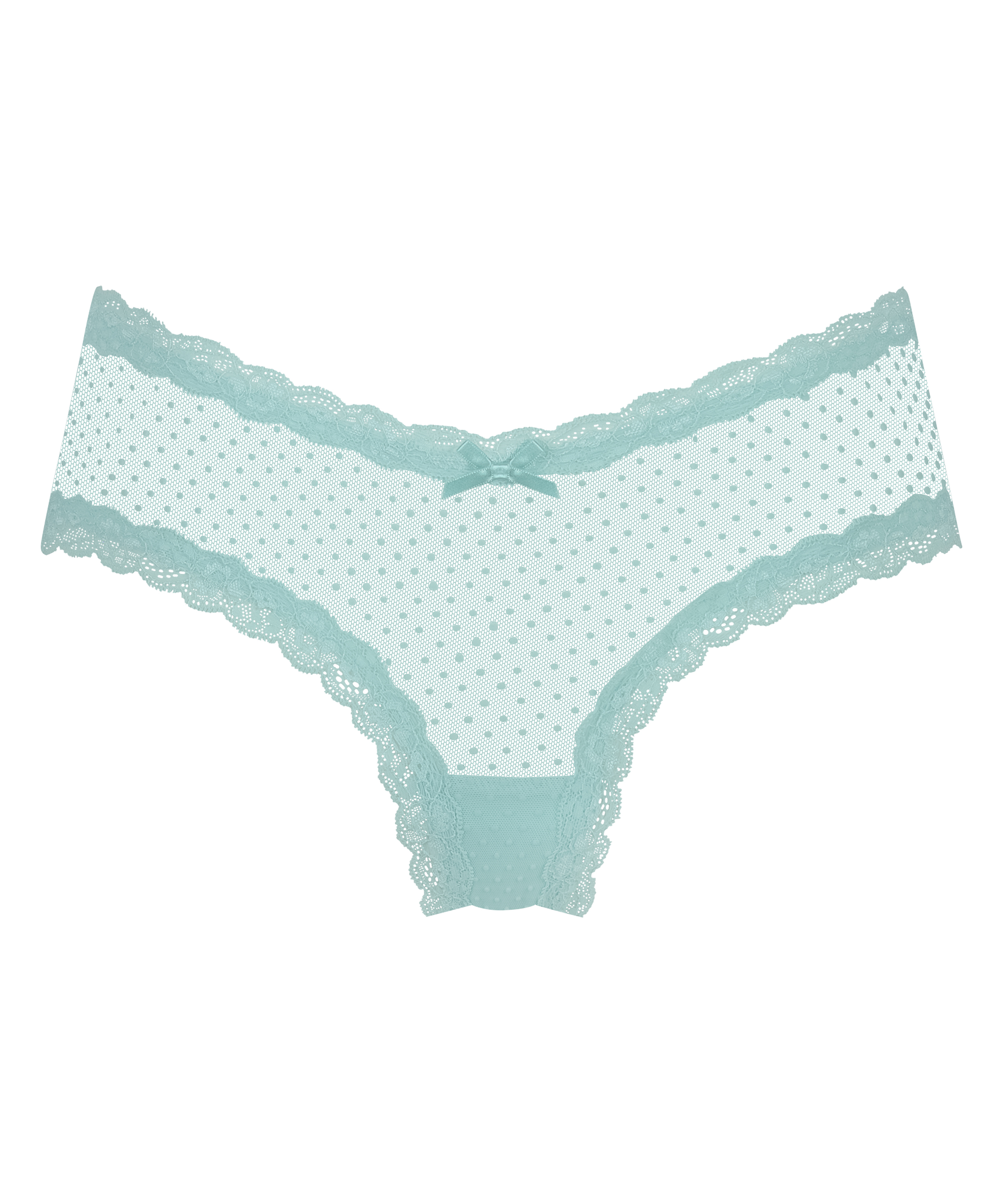 Slip brésilien V-shape mesh, Bleu, main