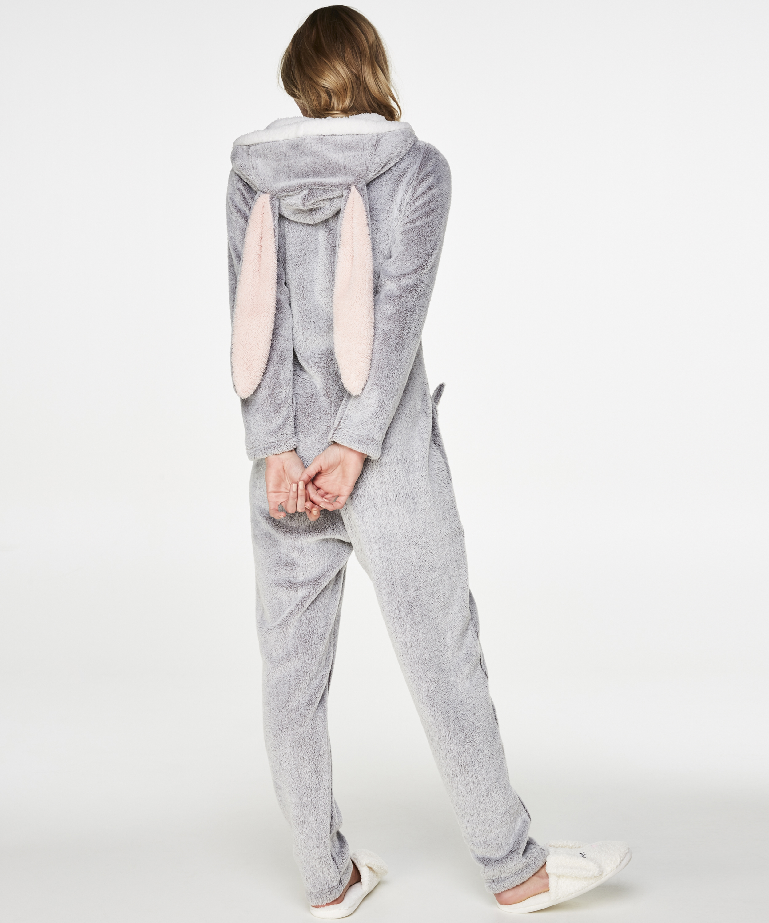 Onesie Fleece Novelty, Gris, main