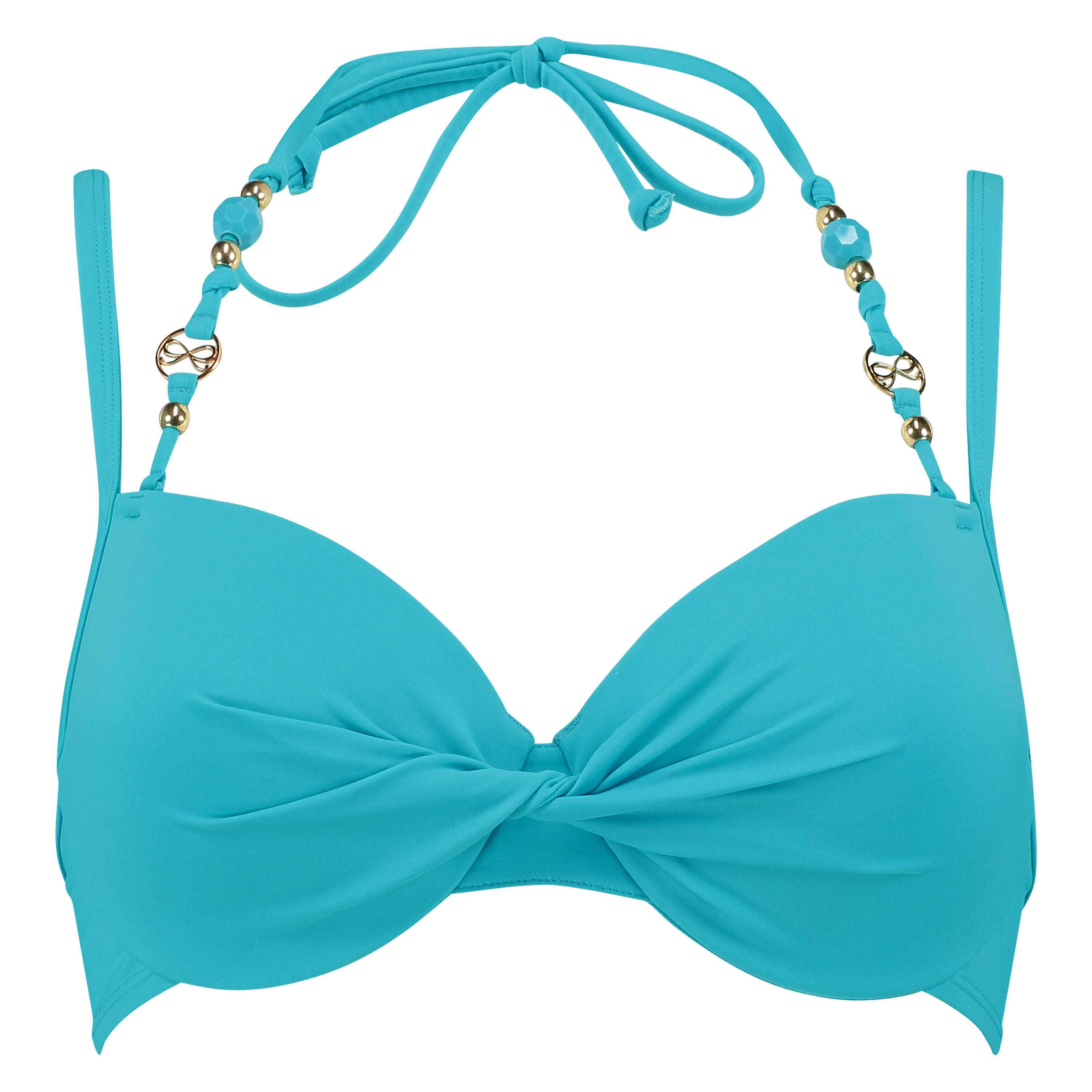 Vorgeformtes bikinitop Necklace Wave, Blau, main
