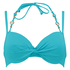 Vorgeformtes bikinitop Necklace Wave, Blau