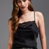 Camisole satin, Noir