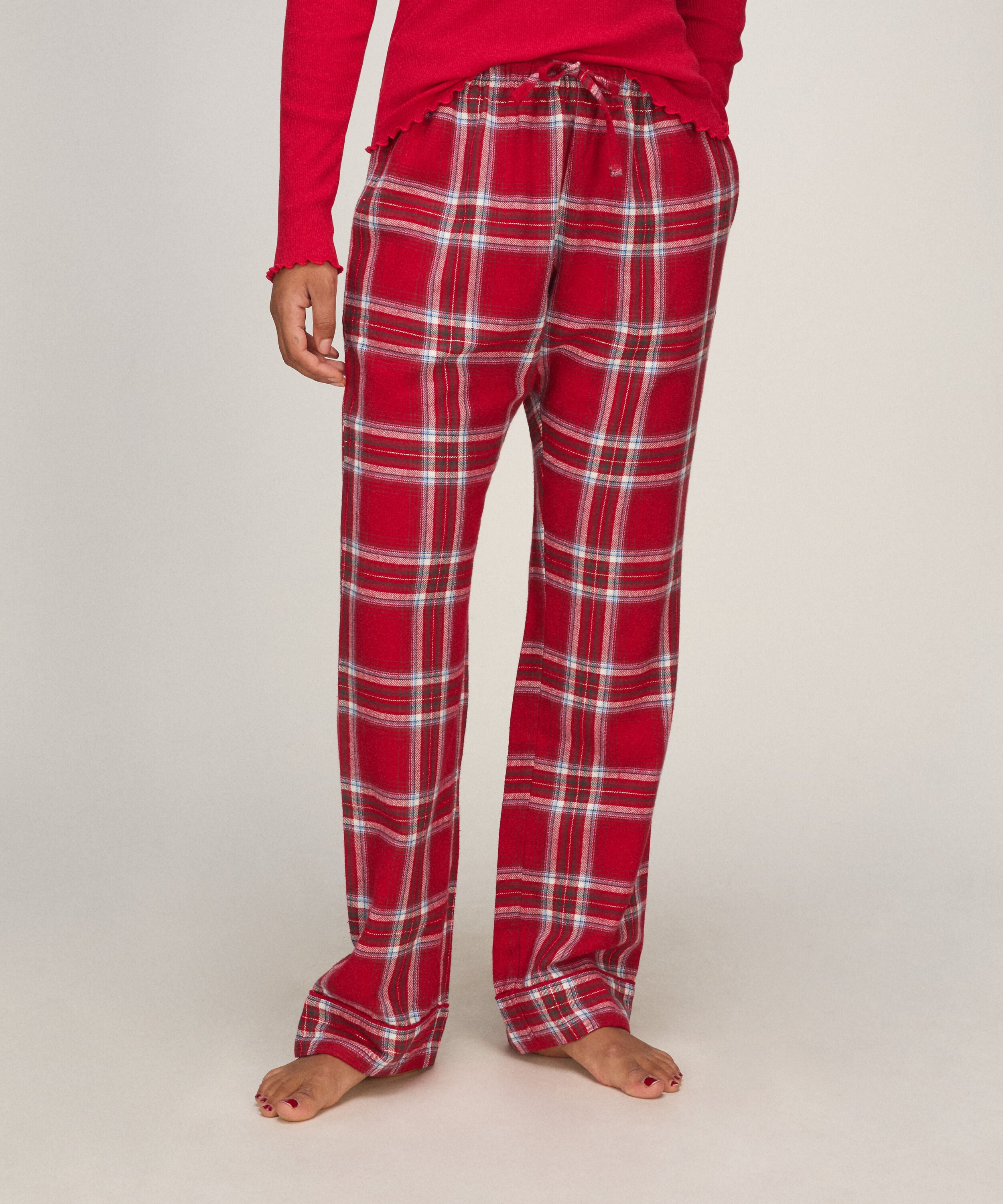 Petite Pyjamahose Flanell, Rot Petite Pyjamahose Flanell, Rot