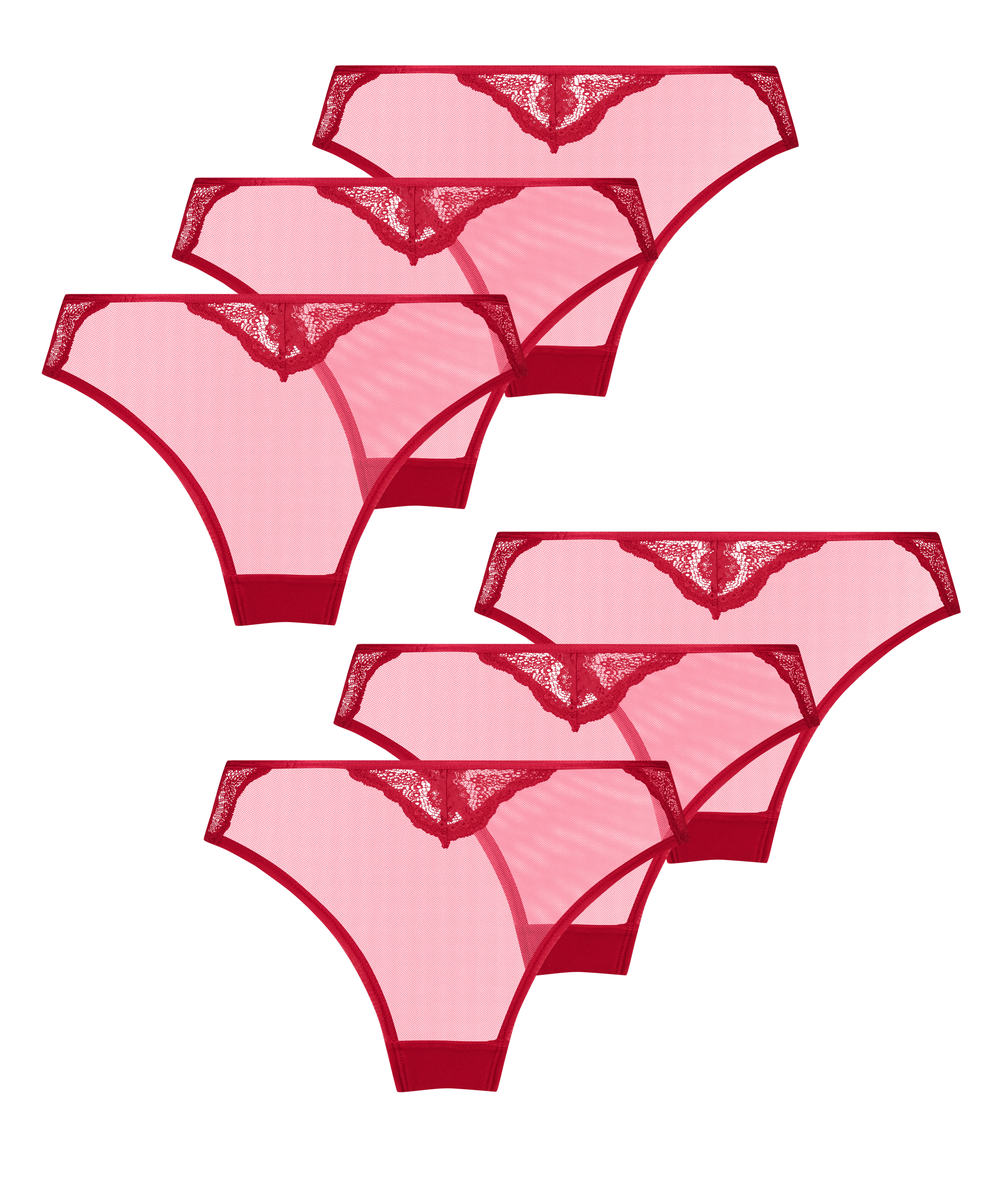 6er-Pack Brazilians, Rot, main