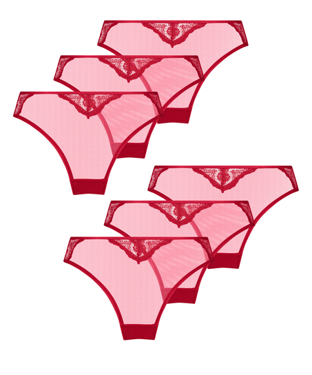 6er-Pack Brazilians, Rot