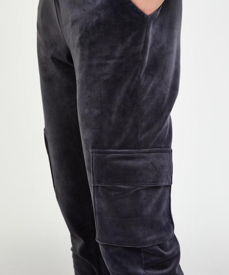 Pantalon de jogging Velours Cargo, Gris