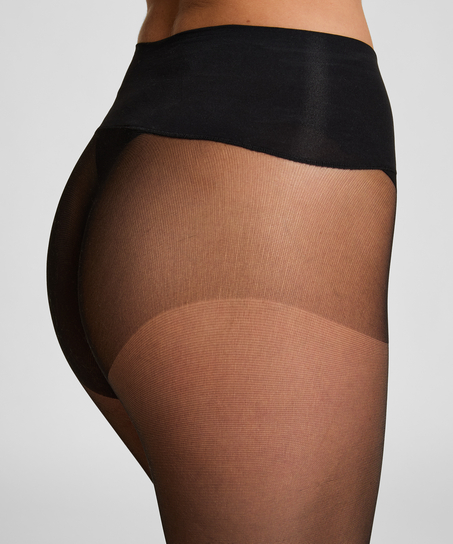 Strumpfhose 20 Denier Velvet Touch, Schwarz