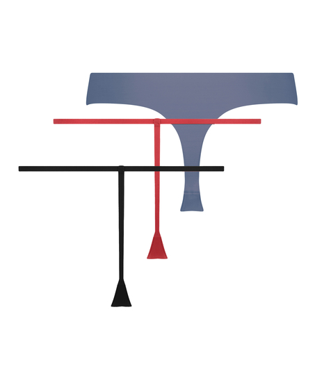 Lot de 3 strings invisibles, Gris