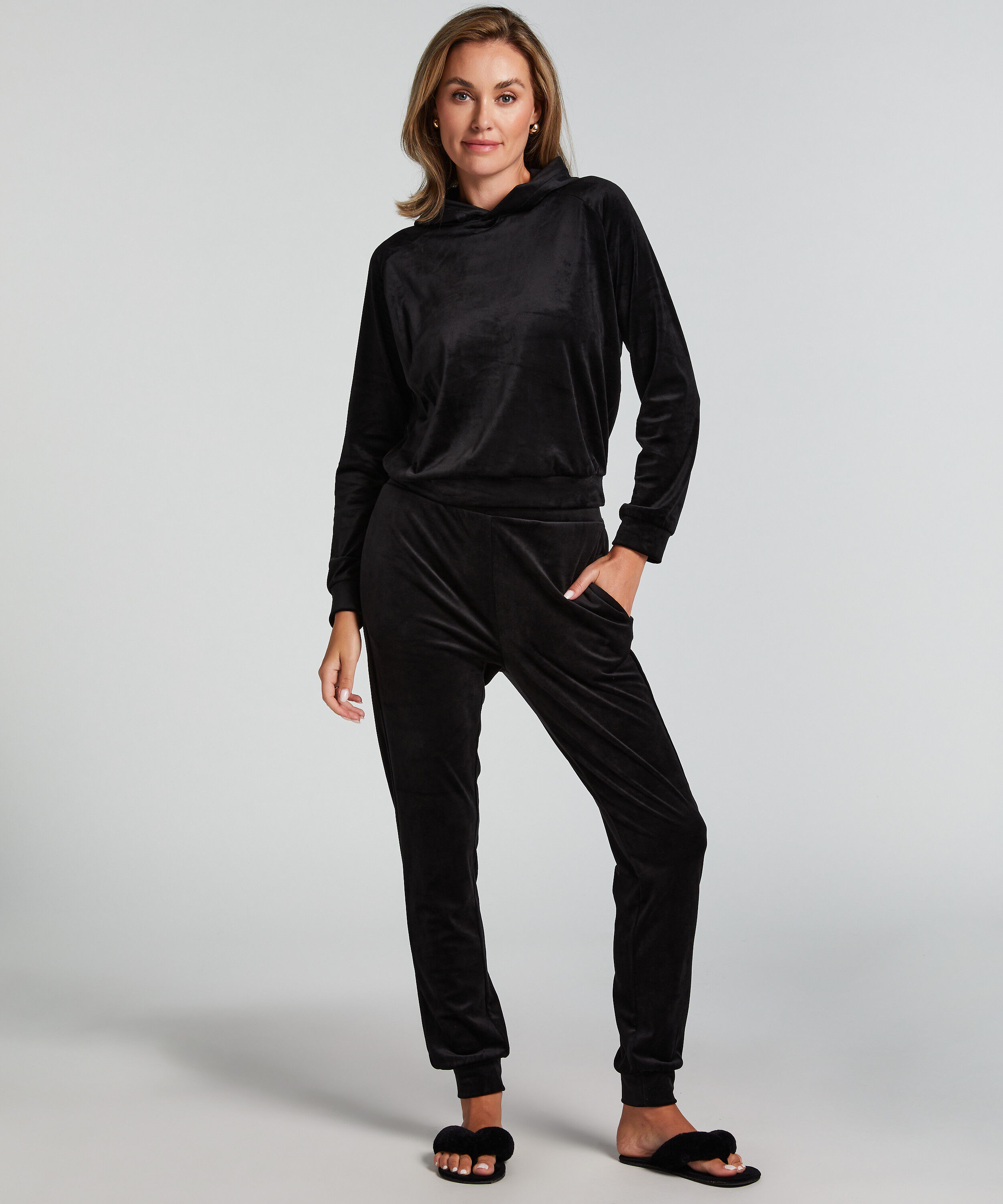 Tall Pantalon de jogging Velours, Noir