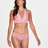 Bralette Halter Lace, Rose
