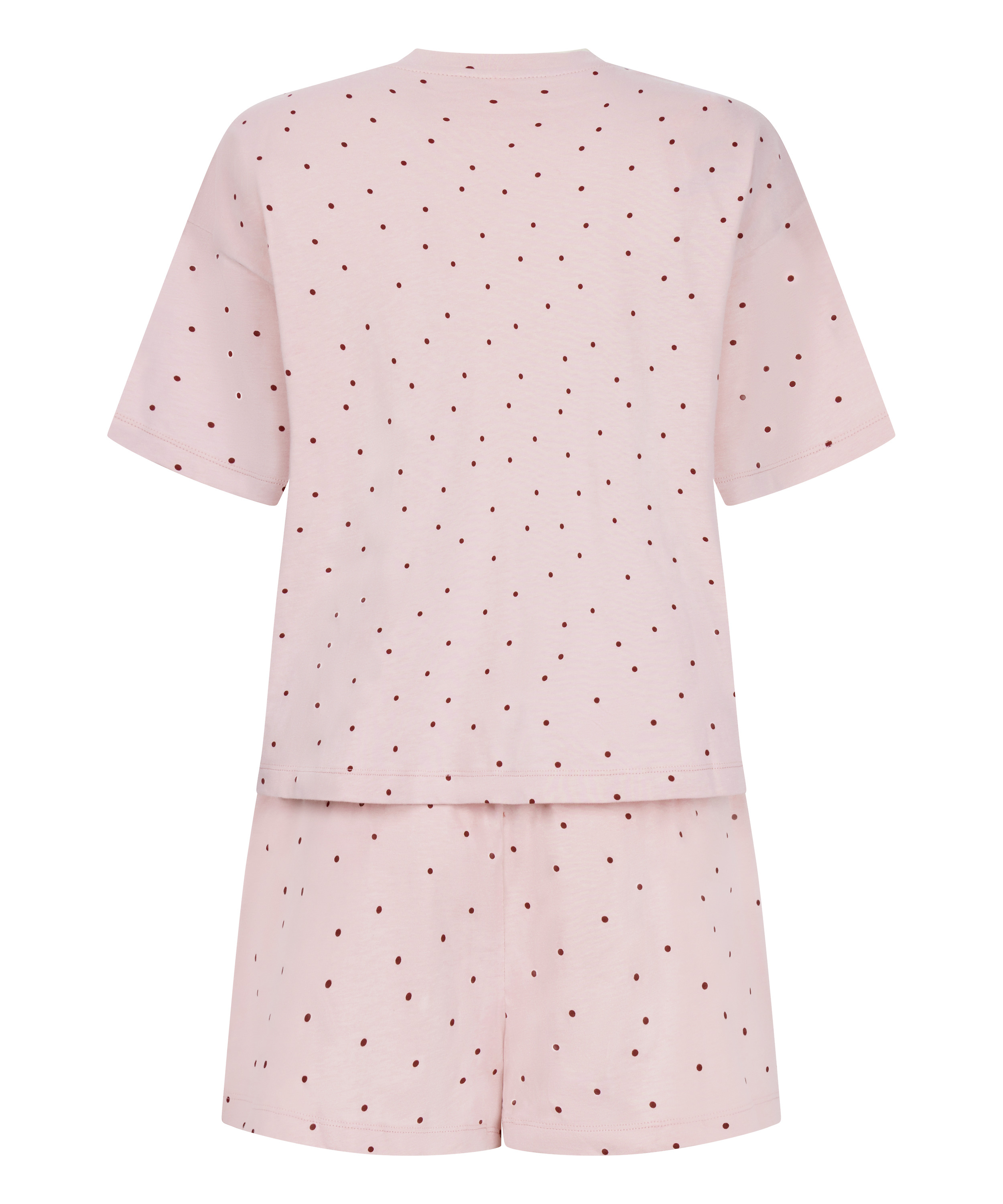 Pyjama Set Cotton Jersey Short, Rose, main
