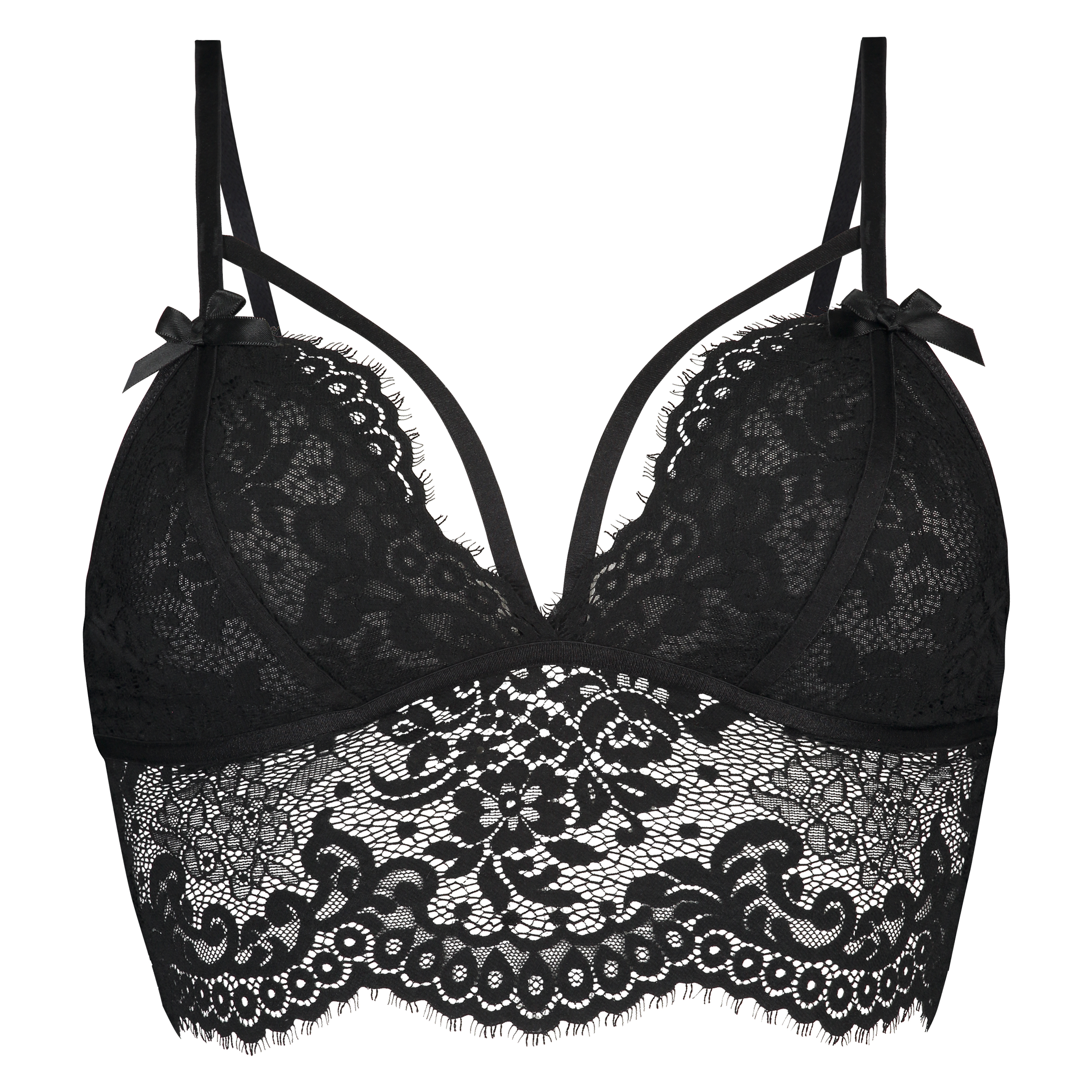 Bralette Longline Donatella, Schwarz, main