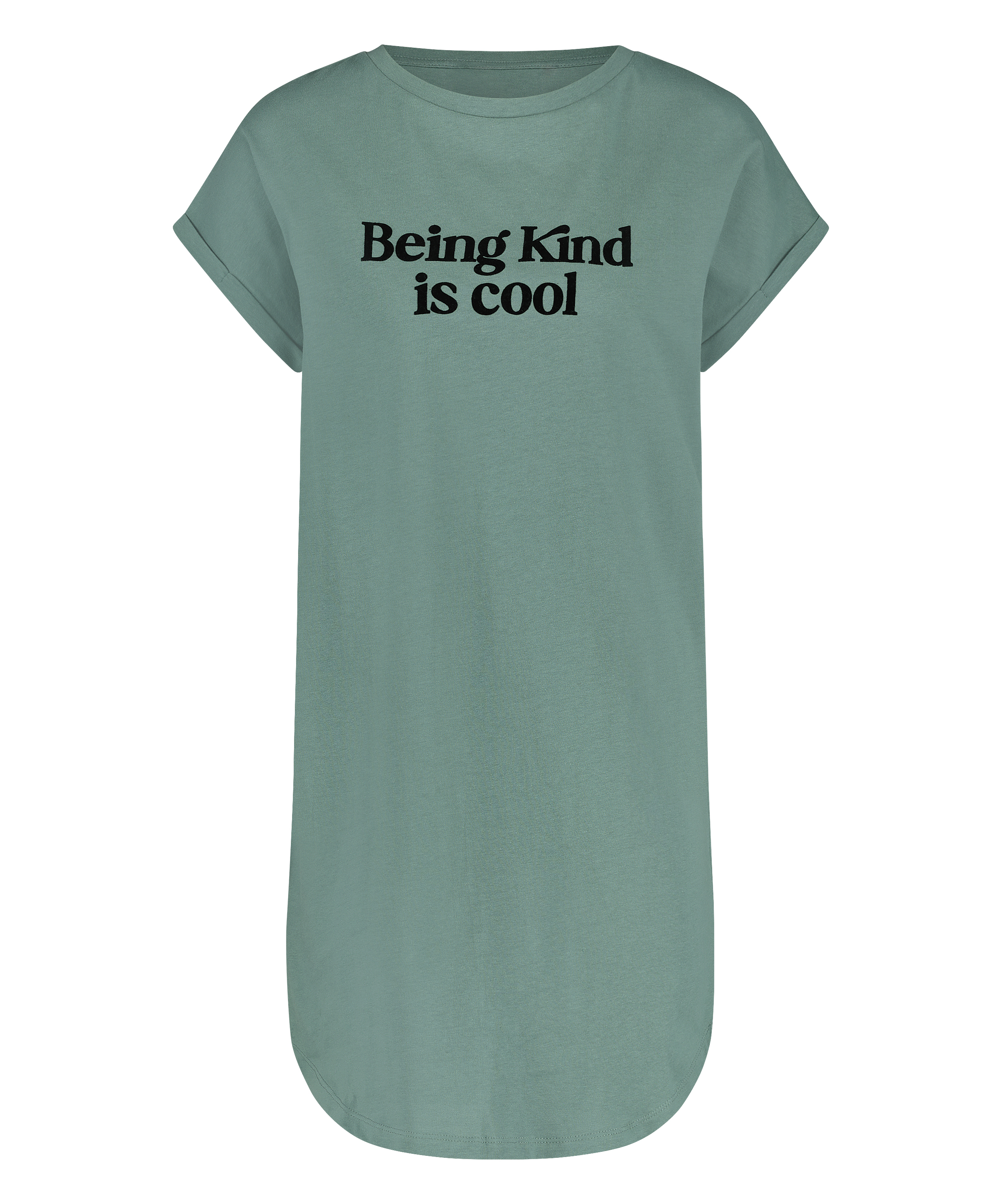 Nachthemd Rundhals, Grün, main