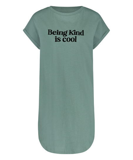 Nachthemd Rundhals, Grün