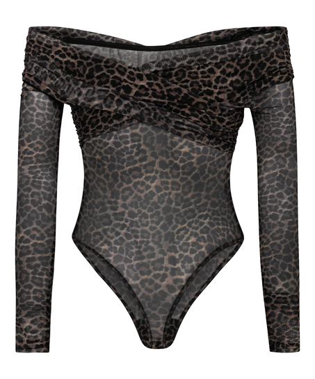 Leopard Body Keisha, Schwarz