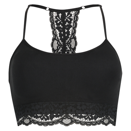 Nahtloser Bralette Marine, Schwarz