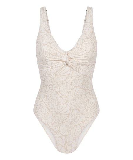Maillot de bain sculptant Caicos, Beige