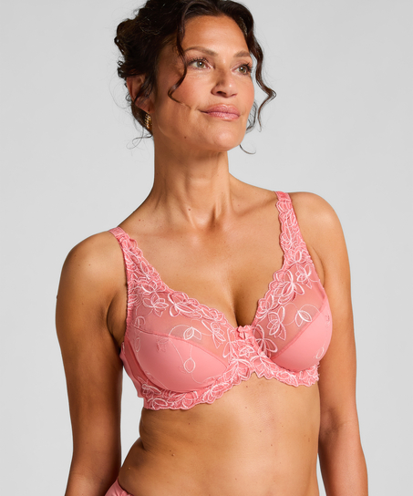Soutien-gorge &agrave; armatures non-pr&eacute;form&eacute; Diva, Rose
