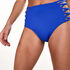 Slip de bikini taille haute Sunset Dream, Bleu