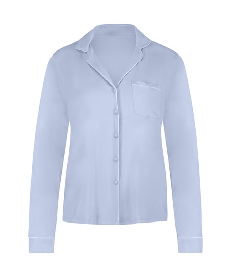 Langärmelige Jersey-Jacke Essential, Blau