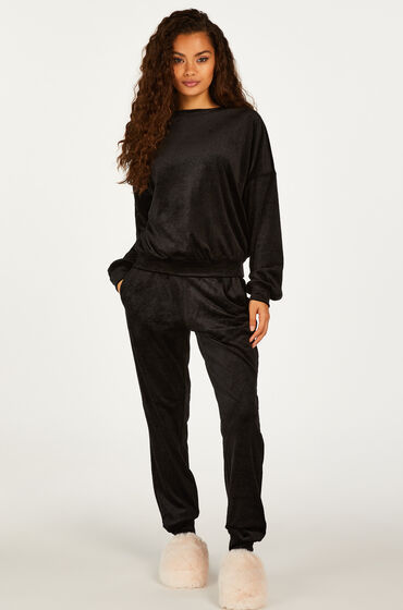 Image of Hunkemöller Jogginghose Velours Schwarz