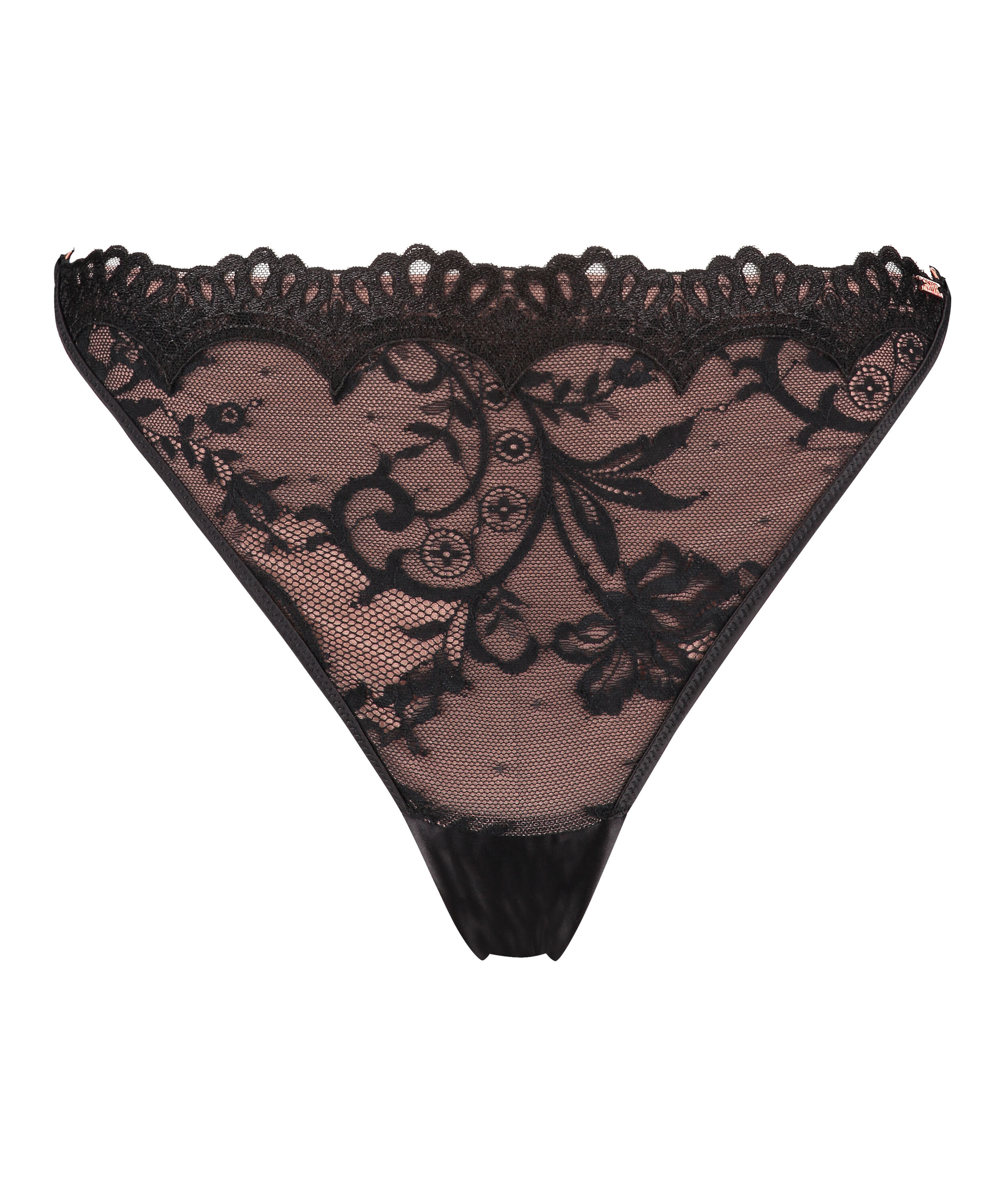 Curvy string Helena, Noir