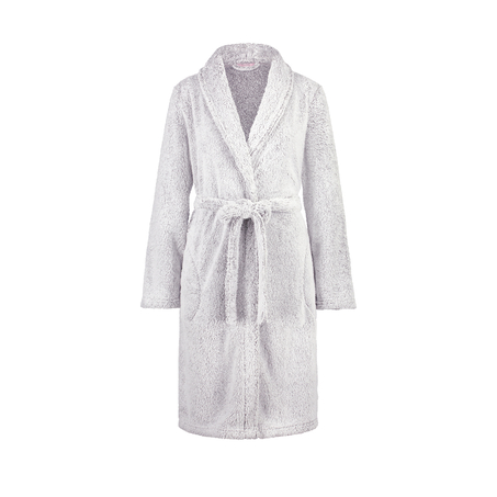 Bademantel Fleece, Grau