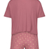 Ensemble de pyjama court, Rose