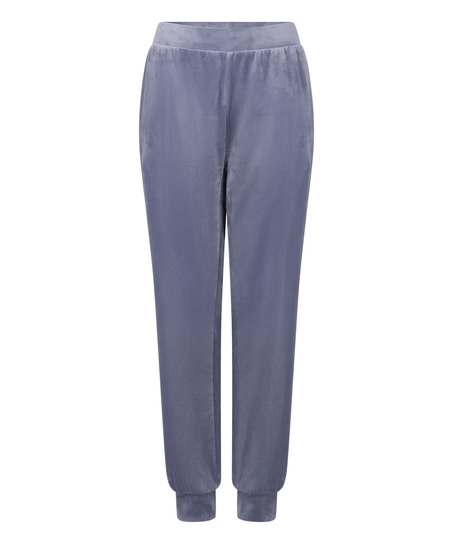 Jogginghose Velours, Blau